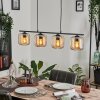 Lauden Hanglamp Glas 15 cm Amber, 4-lichts