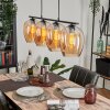 Vevino Hanglamp Glas 20cm Amber, 4-lichts