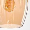 Vevino Hanglamp Glas 20cm Amber, 4-lichts