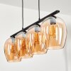 Vevino Hanglamp Glas 20cm Amber, 4-lichts