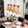 Vevino Hanglamp Glas 20cm Amber, 4-lichts