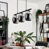 Vevino Hanglamp Glas 15 cm Chroom, Rookkleurig, 3-lichts