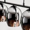 Vevino Hanglamp Glas 15 cm Chroom, Rookkleurig, 3-lichts