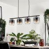 Lauden Hanglamp Glas 15 cm Duidelijk, Rookkleurig, 4-lichts