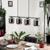 Lauden Hanglamp Glas 15 cm Rookkleurig, 4-lichts