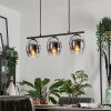 Vevino Hanglamp Glas 15 cm Chroom, Duidelijk, Rookkleurig, 3-lichts