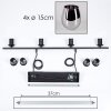 Vevino Hanglamp Glas 15 cm Chroom, Rookkleurig, 4-lichts