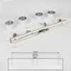 Tibro Plafondlamp Zilver, Wit, 4-lichts