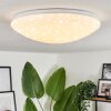 Melres Plafondlamp LED Wit, 1-licht, Afstandsbediening