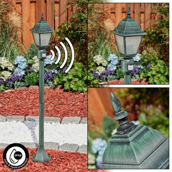 Naofe Padverlichting Groen, Zwart, 1-licht, Bewegingsmelder