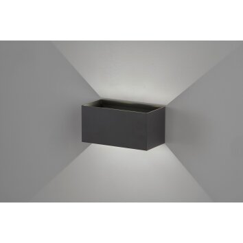 Fischer & Honsel Wallo Muurlamp LED Zwart, 4-lichts