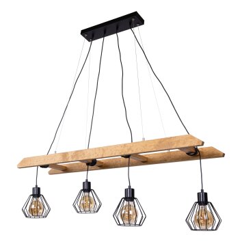 Amaichá Hanglamp Natuurlijke kleuren, 4-lichts