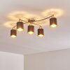 Glane Plafondlamp Nikkel mat, 5-lichts