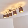 Glane Plafondlamp Nikkel mat, 5-lichts