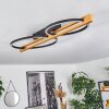 Carcano Plafondlamp LED Bruin, Zwart, 2-lichts