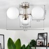 Cabalonga Plafondlamp Nikkel mat, 3-lichts