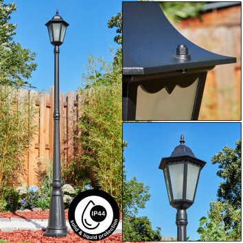 Hongkong Padverlichting Zwart, 1-licht