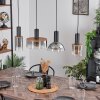 Classon Hanger houtlook, Zwart, 4-lichts