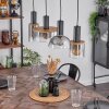 Classon Hanger houtlook, Zwart, 4-lichts