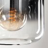 Lauden Hanger Glas 20cm Chroom, Duidelijk, Rookkleurig, 1-licht