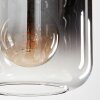Lauden Hanger Glas 20cm Chroom, Duidelijk, Rookkleurig, 1-licht