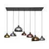 Tricolore Hanglamp Zwart, 7-lichts