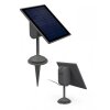 Lutec SUN CONNEC MINIS Set van 2 lampen en 1 solarpaneel LED Chroom, Zwart, 3-lichts
