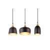 Trio Chiraz Hanglamp Zwart, 3-lichts