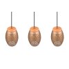 Reality BIDAR Hanglamp Bruin, Natuurlijke kleuren, 3-lichts