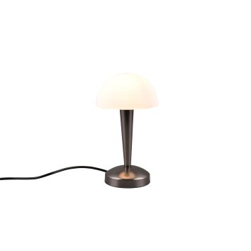 Reality CANARIA Tafellamp LED Chroom, Zwart, 1-licht