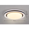 Reality Cartida Plafondlamp LED Wit, 1-licht, Afstandsbediening, Kleurwisselaar