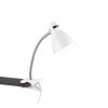 Reality HARVEY Klemlamp Chroom, Wit, 1-licht