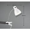 Reality HARVEY Klemlamp Chroom, Wit, 1-licht