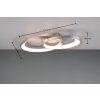 Reality Malaga Plafondlamp LED Nikkel mat, 1-licht
