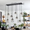 Koyoto Hanger - Glas Chroom, Duidelijk, Rookkleurig, 8-lichts