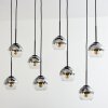 Koyoto Hanger - Glas Chroom, Duidelijk, Rookkleurig, 8-lichts