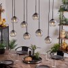 Koyoto Hanger - Glas Duidelijk, Rookkleurig, 8-lichts