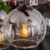 Koyoto Hanger - Glas Duidelijk, Rookkleurig, 8-lichts