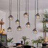 Koyoto Hanger - Glas Duidelijk, Rookkleurig, 8-lichts