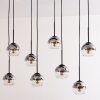 Koyoto Hanger - Glas Duidelijk, Rookkleurig, 8-lichts