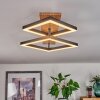 Cascada Plafondlamp Bruin, houtlook, Zwart, 1-licht