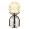 Globo JULSY Tafellamp LED Nikkel mat, 1-licht