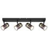 Globo TRABBY Plafondlamp Zwart, 4-lichts