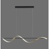 Paul Neuhaus Q-SWING Hanglamp LED Antraciet, Goud, 1-licht, Afstandsbediening