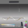 Paul Neuhaus Q-SWING Hanglamp LED Antraciet, Goud, 1-licht, Afstandsbediening