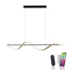 Paul Neuhaus Q-SWING Hanglamp LED Antraciet, Goud, 1-licht, Afstandsbediening
