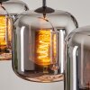 Lauden Hanger - Glas Chroom, Rookkleurig, 3-lichts