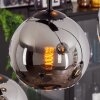 Koyoto Hanger - Glas Chroom, Rookkleurig, 8-lichts