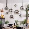 Koyoto Hanger - Glas Chroom, Duidelijk, Rookkleurig, 8-lichts