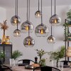 Koyoto Hanger - Glas Chroom, Duidelijk, Rookkleurig, 8-lichts